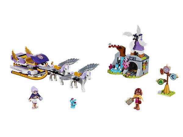 LEGO Elves 41077 Aira's Pegasus Sleigh - Complete Set, Lego, Ophalen of Verzenden, Zo goed als nieuw, Compleet