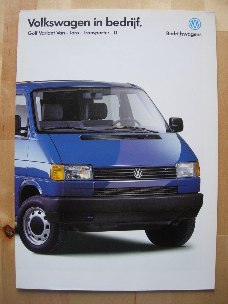 Volkswagen Taro Transporter LT Brochure 1995 VW, Volkswagen, Ophalen of Verzenden, Zo goed als nieuw, Volkswagen