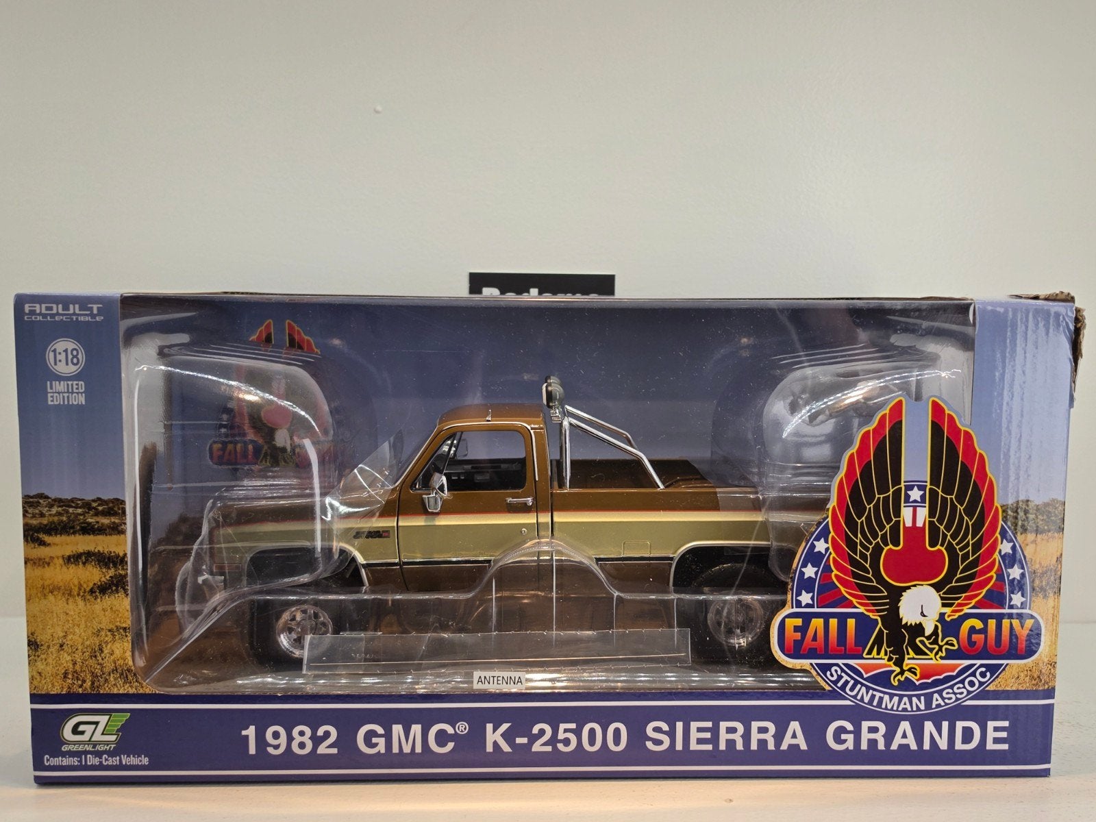 1982 GMC K-2500 Sierra Grande "Fall Guy" 1:18 Greenlight, Auto, Nieuw, Ophalen of Verzenden, Greenlight