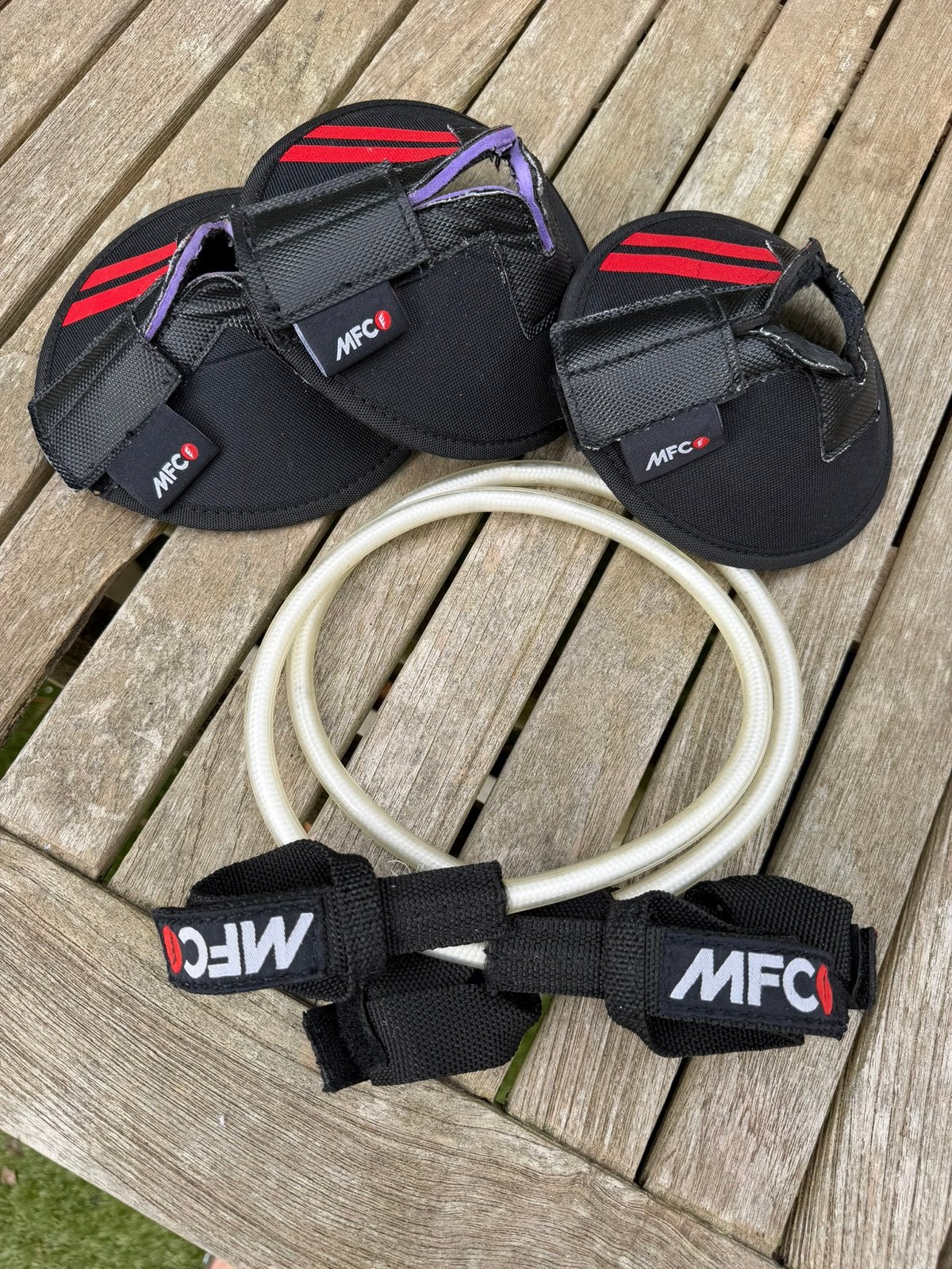 MFC baseplate protector 3x en fixed line 26 inc. z.g.a.n, Watersport en Boten, Ophalen of Verzenden, Zo goed als nieuw, Overige typen