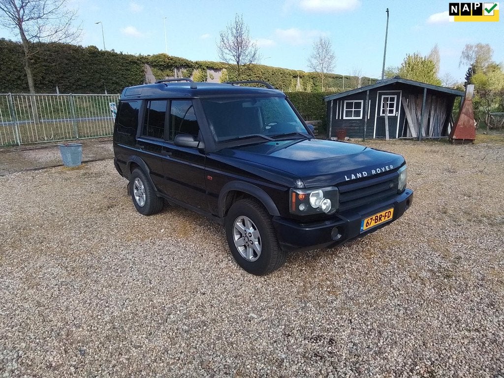Land Rover Discovery 2.5 Td5 E Grijs kentekening NL Auto NAP, Auto's, Automaat, Stof, Zwart, Overige kleuren
