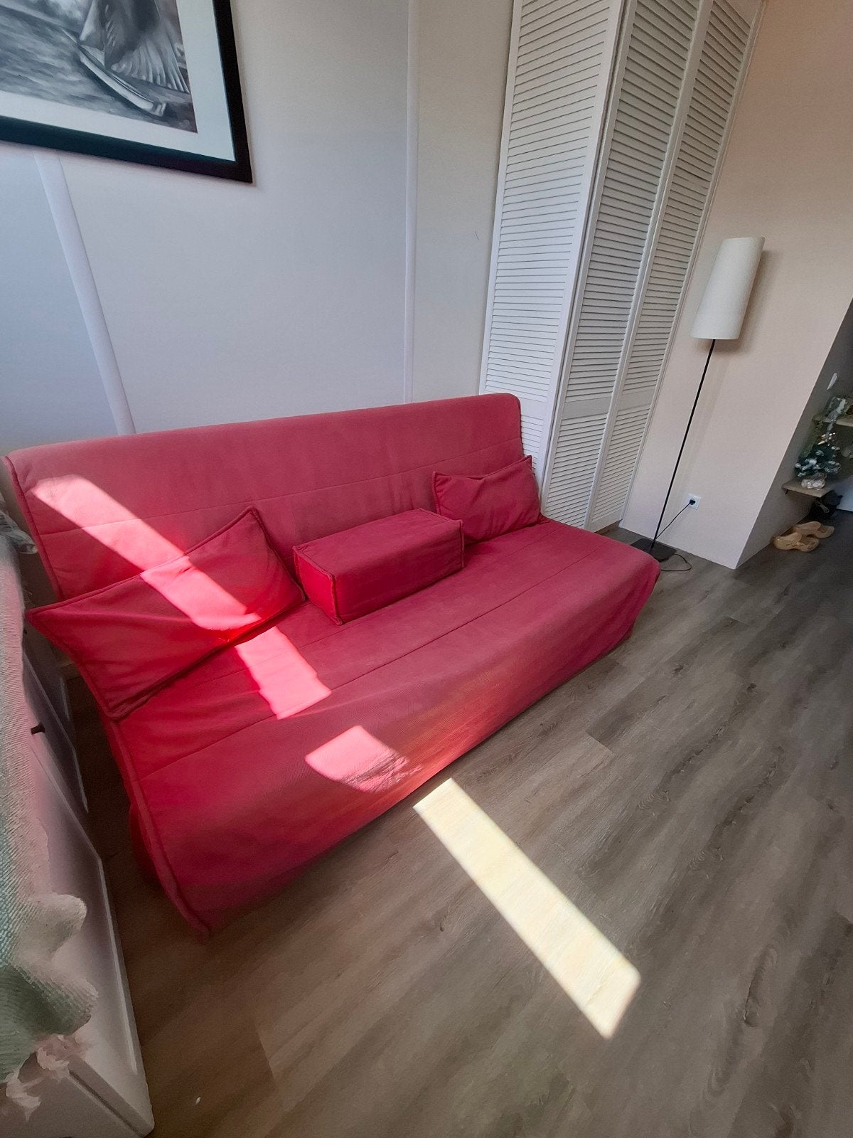Slaapbank met opberglade - Rood, Ophalen