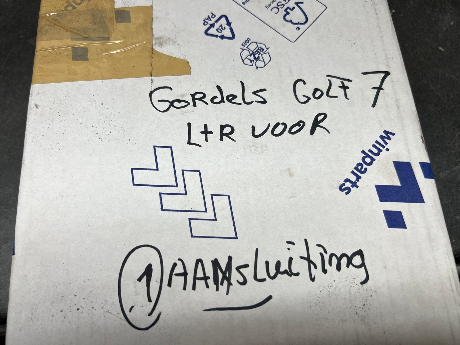 Set Autogordels VW.Golf 7 Voor!!, Ophalen of Verzenden, Gebruikt, Volkswagen