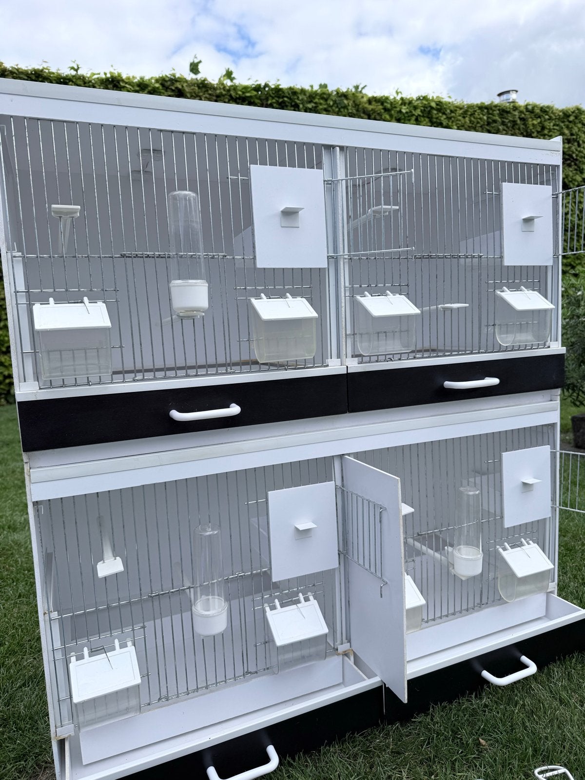 Kweekkooien/ broedkooien compleet, 2 delig, merk Bakker, Dieren en Toebehoren, Vogels | Hokken en Kooien, Ophalen, Gebruikt, Kunststof