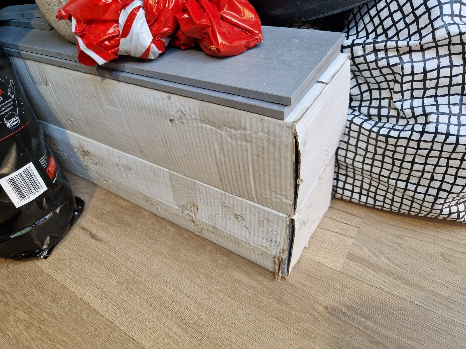Tegelstrip antraciet grijs mat - wand of vloer (2,16 m2), Ophalen of Verzenden, Nieuw