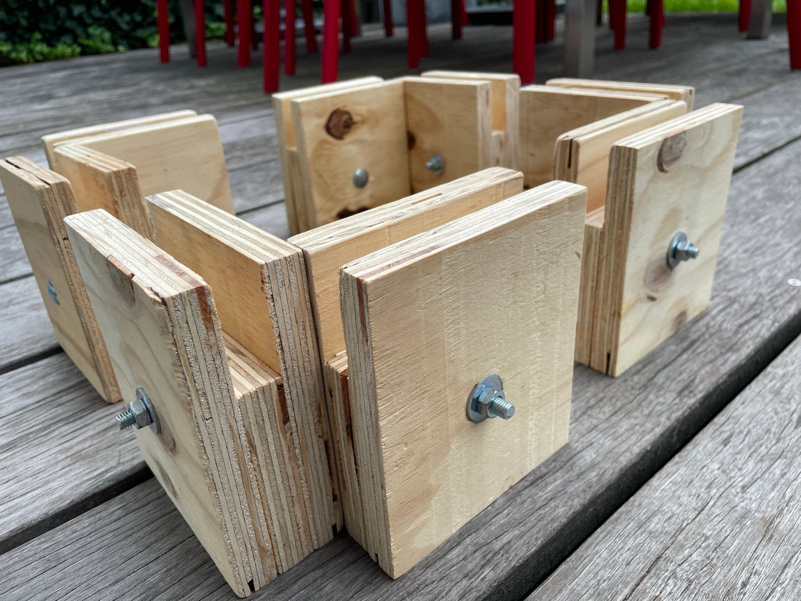 Bedverhogers voor Auping Auronde - Set van 8 stuks, Ophalen of Verzenden, Gebruikt
