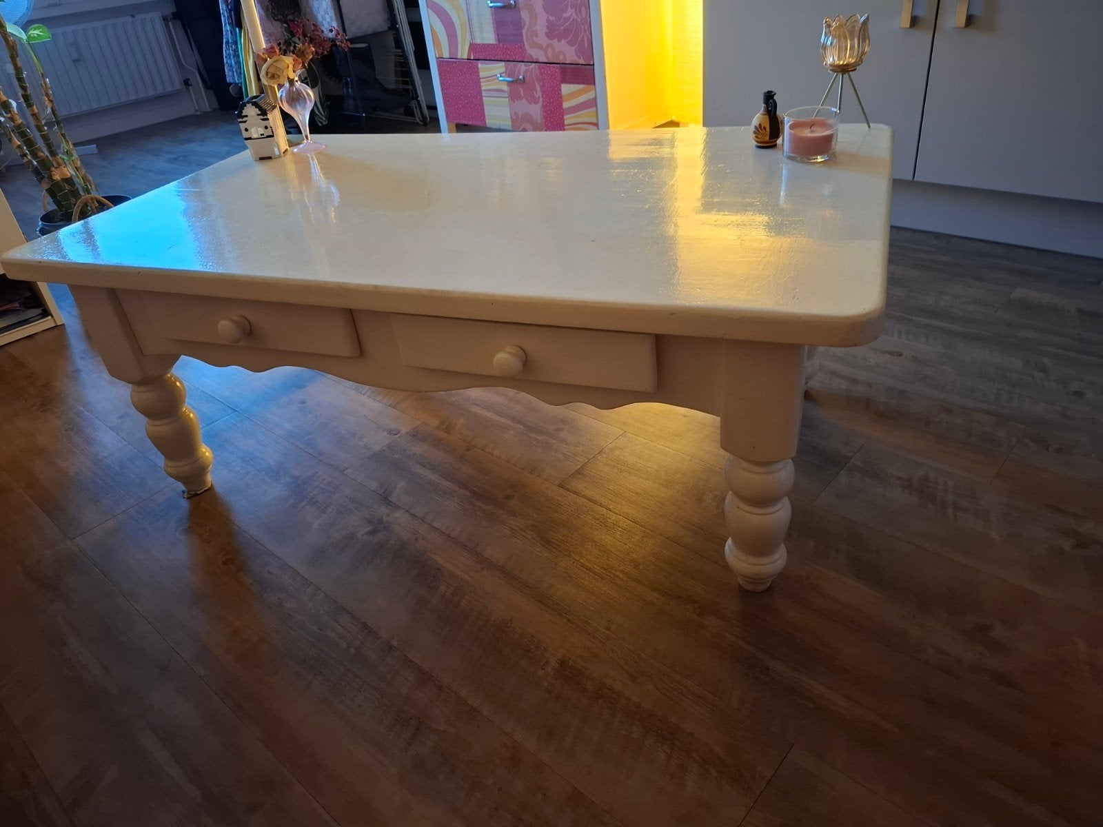 Witte tafel, 50 – 75, Zo goed als nieuw, Rechthoekig, 50 tot 100 cm