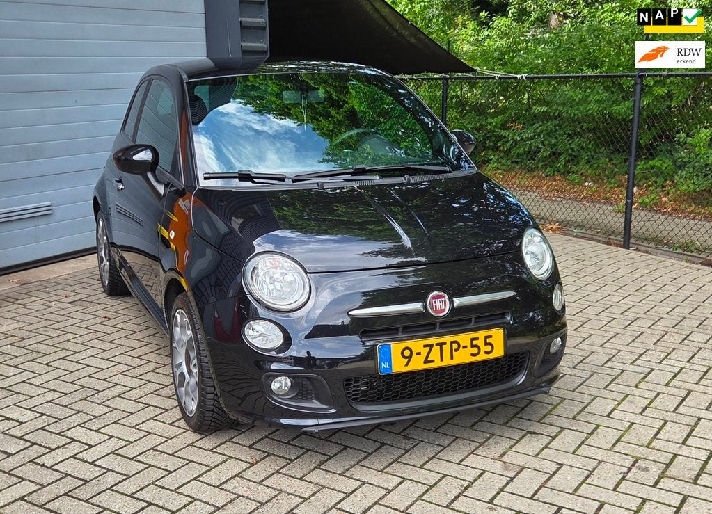 Fiat 500 1.2 500 Sport, Gebruikt, 4 cilinders, 840 kg, Leder en Stof