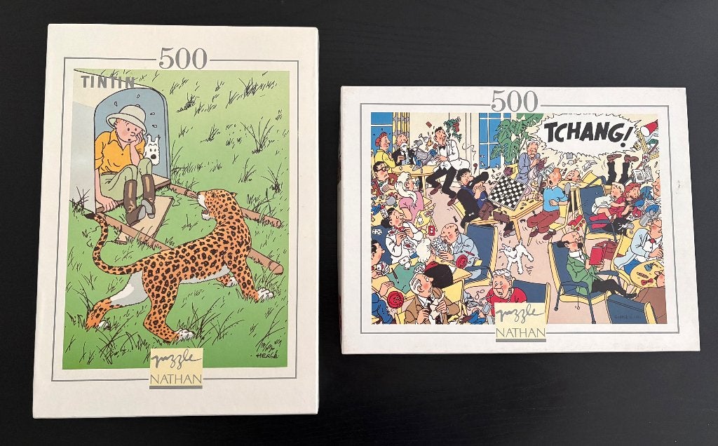 Kuifje puzzels Nathan grote dozen, Complete serie of reeks, Ophalen of Verzenden, Hergé