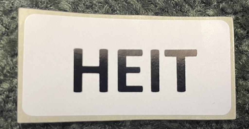 10 "Heit" STICKER is het Friese woord voor vader of papa, Ophalen of Verzenden, Nieuw, Sticker