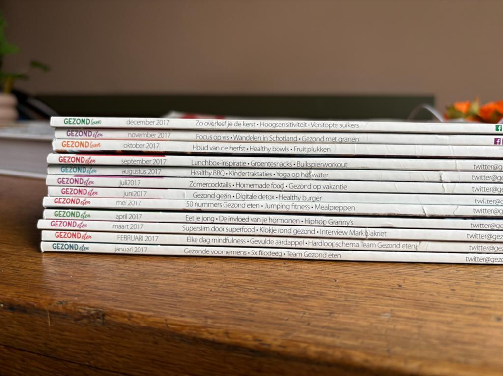 Gezond Leven tijdschrift - 12 edities, hele jaargang 2017, Ophalen of Verzenden, Zo goed als nieuw, Damesbladen