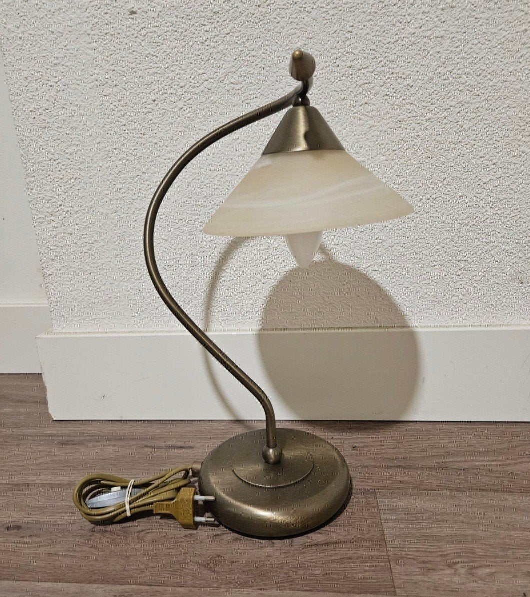 Vintage Postmoderne Massive Agostinelli Tafellamp Albast, Ophalen, Overige typen, Overige merken, Vintage