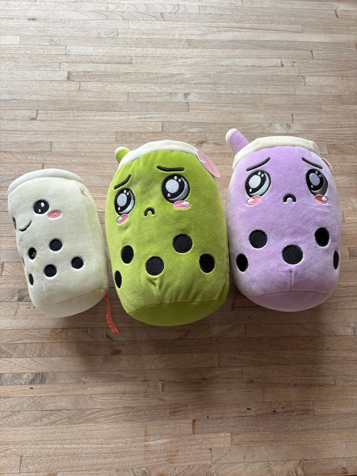 3 Boba Tea Knuffels - Bubble Tea Knuffel Set, Kinderen en Baby's, Speelgoed | Knuffels en Pluche, Ophalen, Overige typen, Middelgroot (20 tot 80 cm)