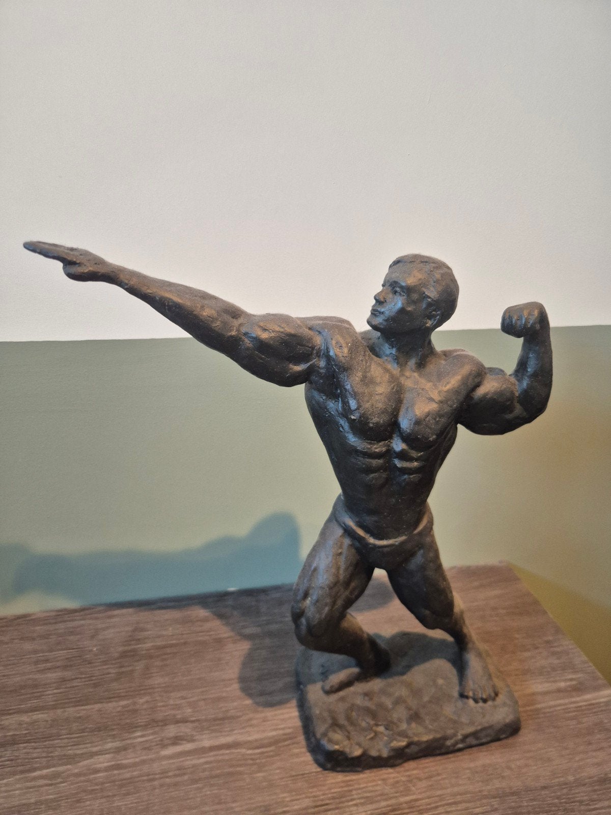 standbeeld/sportbeeldje. bodybuilding, Ophalen of Verzenden