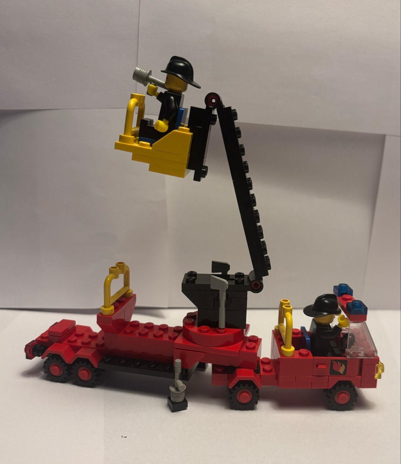 LEGO Legoland 6690 Brandweerwagen met hoogwerker, Gebruikt, Lego, Ophalen of Verzenden, Compleet