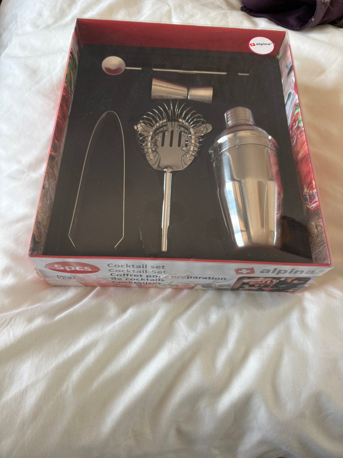 Alpina Cocktailset 5-delig - Nieuw in verpakking, Ophalen, Overige typen, Metaal, Overige merken