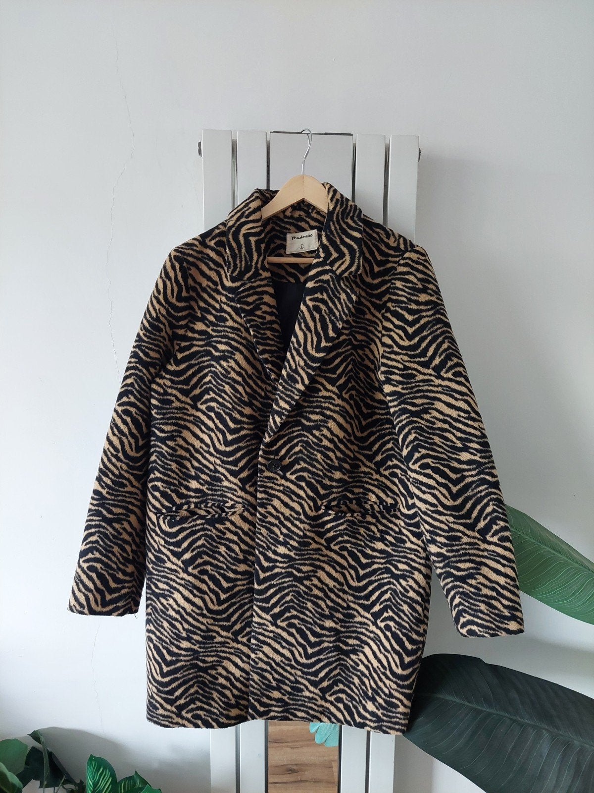 Stijlvolle Zomerjas met Zebraprint - Maat L, Madness, Beige, Maat 42/44 (L), Ophalen of Verzenden