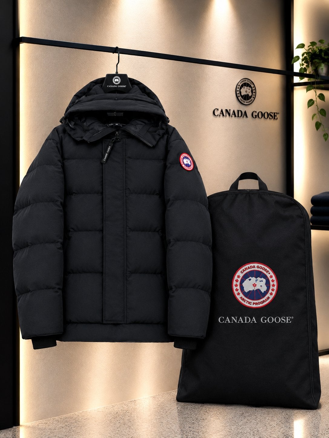 Canada goose heren jas, Ophalen of Verzenden, Zo goed als nieuw, Zwart