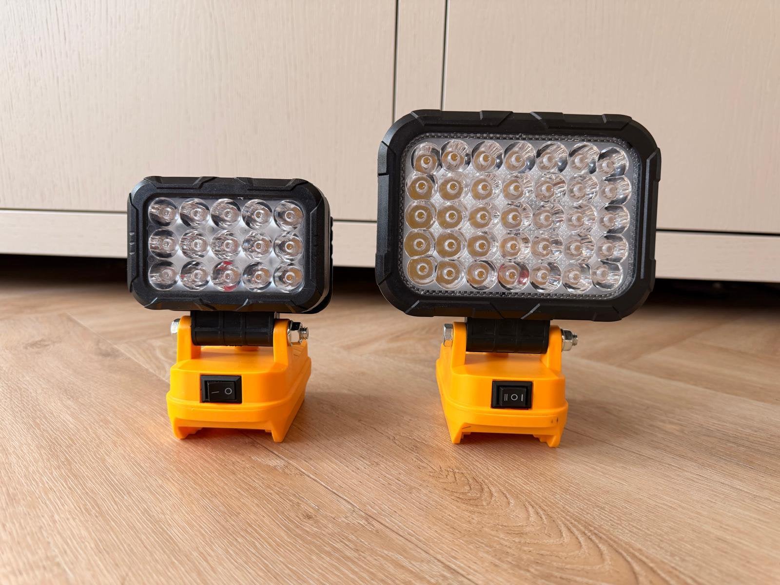 2x bouwlamp voor op DeWalt accu NIEUW, Ophalen of Verzenden, Nieuw, Minder dan 50 watt, Lamp