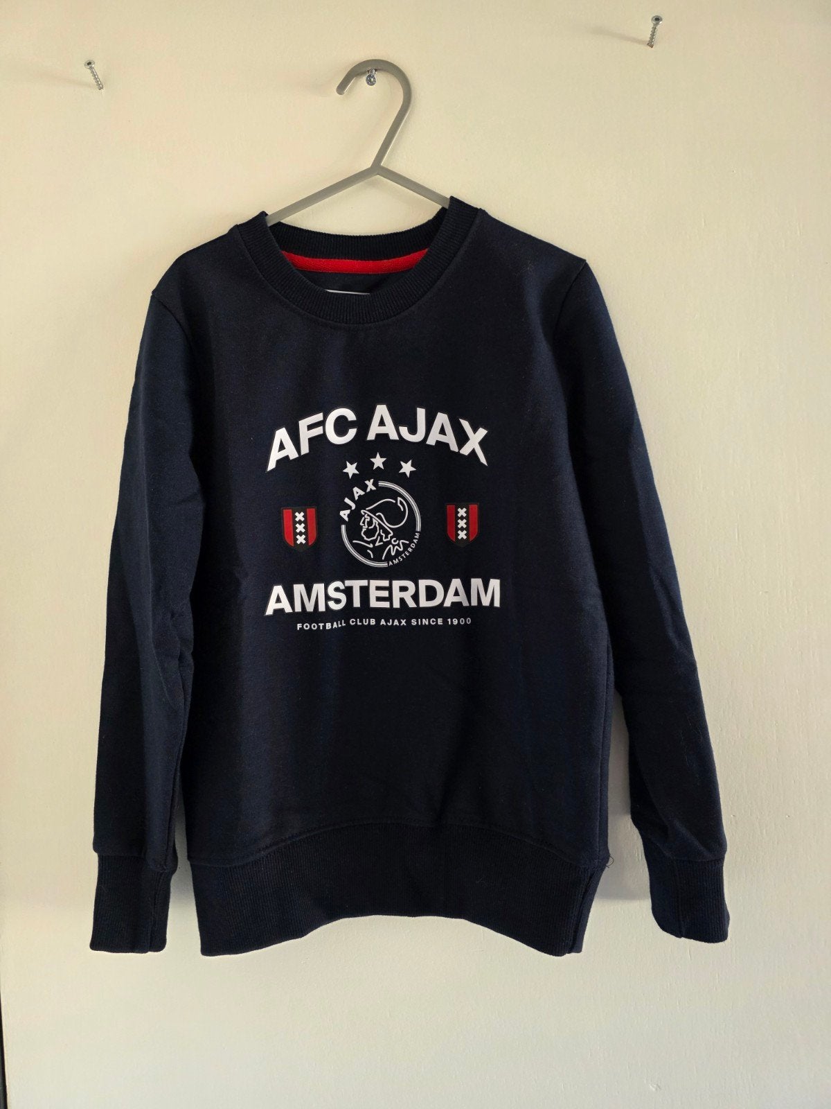 AFC Ajax Amsterdam sweater maat 128/134, AFC Ajax, Jongen of Meisje, Trui of Vest, Ophalen of Verzenden