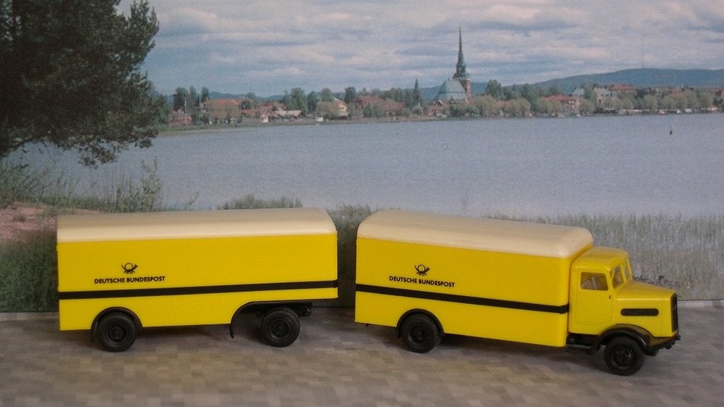 Deutche Bundespost  M.A.N.  Wiking. Ho, Ophalen of Verzenden, Zo goed als nieuw, Bus of Vrachtwagen, Wiking