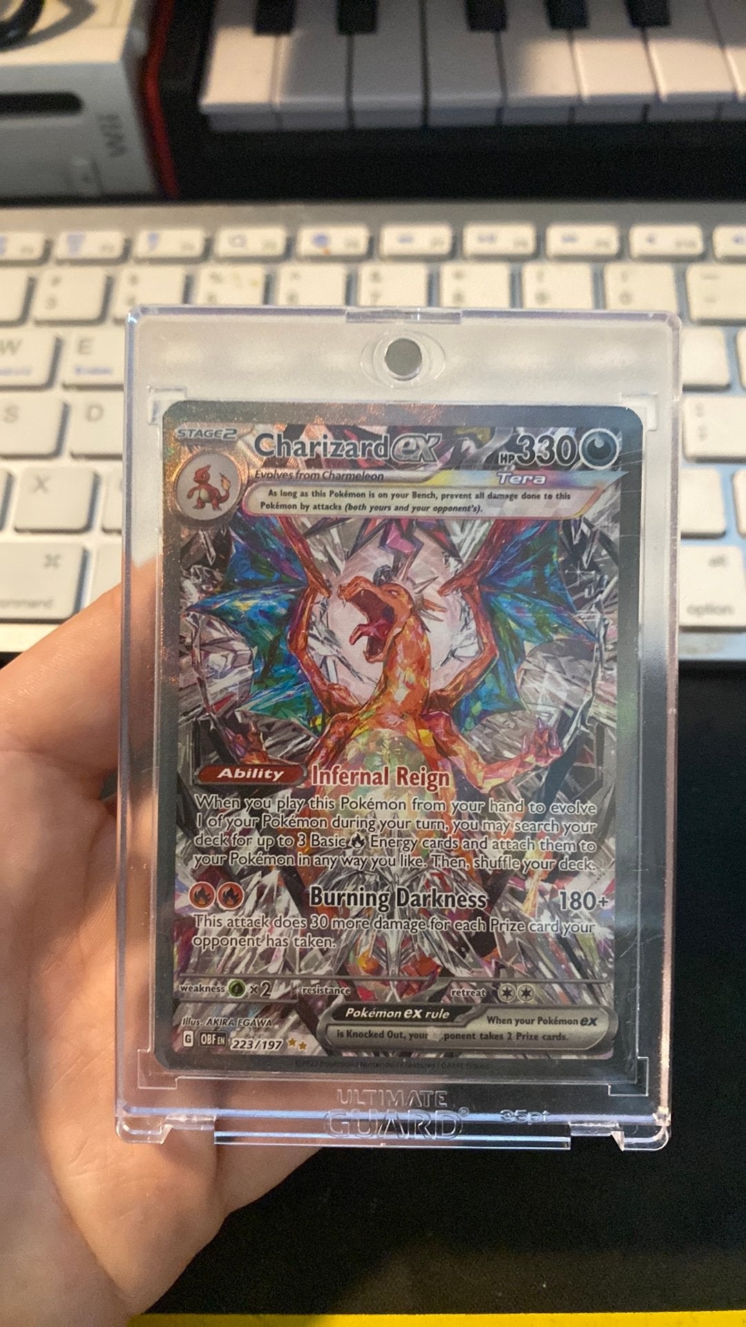 2023 Charizard EX Obsidian Flames #223, Ophalen of Verzenden, Zo goed als nieuw