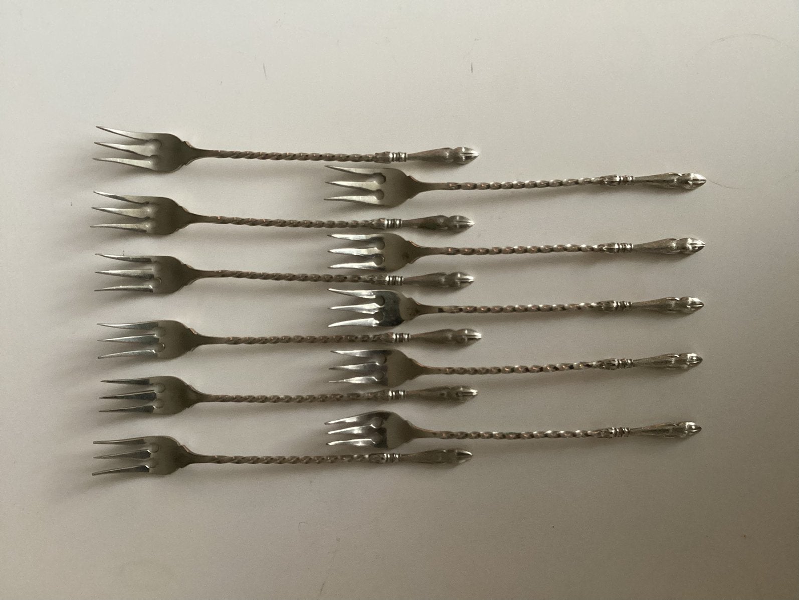 11 Zuur/ augurken/ confiture of kleine taartvorkjes.12 cm, Ophalen of Verzenden