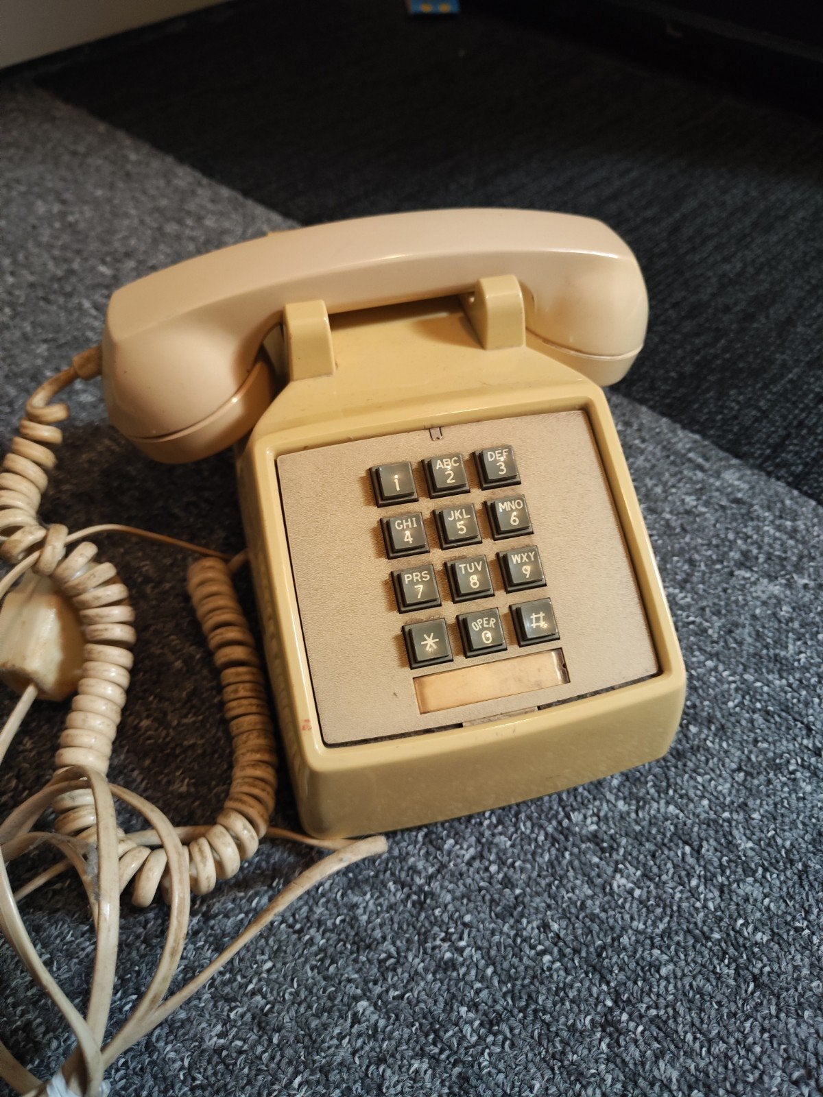 Vintage druktoetstelefoon uit Amerika (werking onbekend), Ophalen of Verzenden, Gebruikt