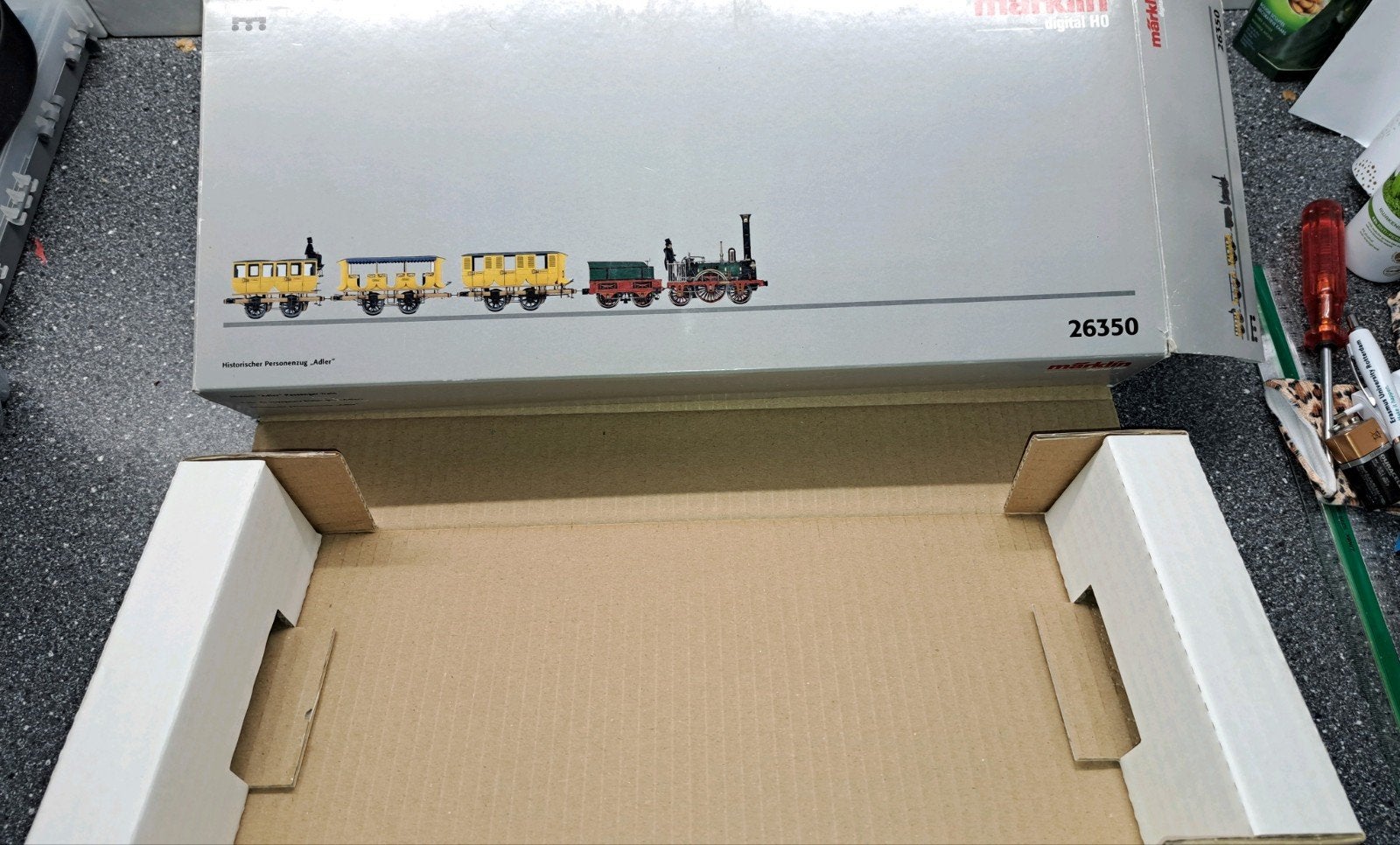 marklin lege doos 26350, Hobby en Vrije tijd, Wisselstroom, Ophalen of Verzenden, Märklin, Gebruikt