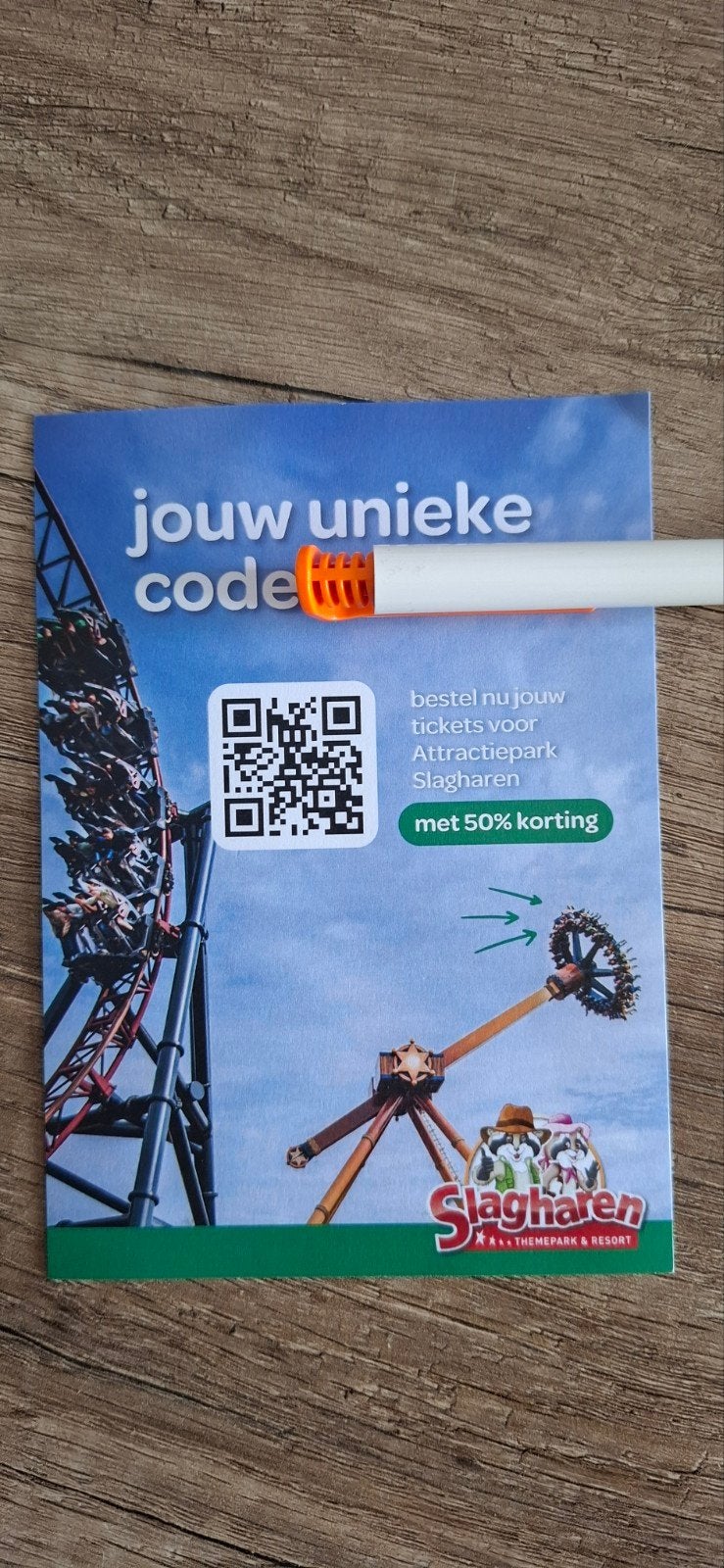 50% kortingscode voor Slagharen, Tickets en Kaartjes, Drie personen of meer, Kortingskaart