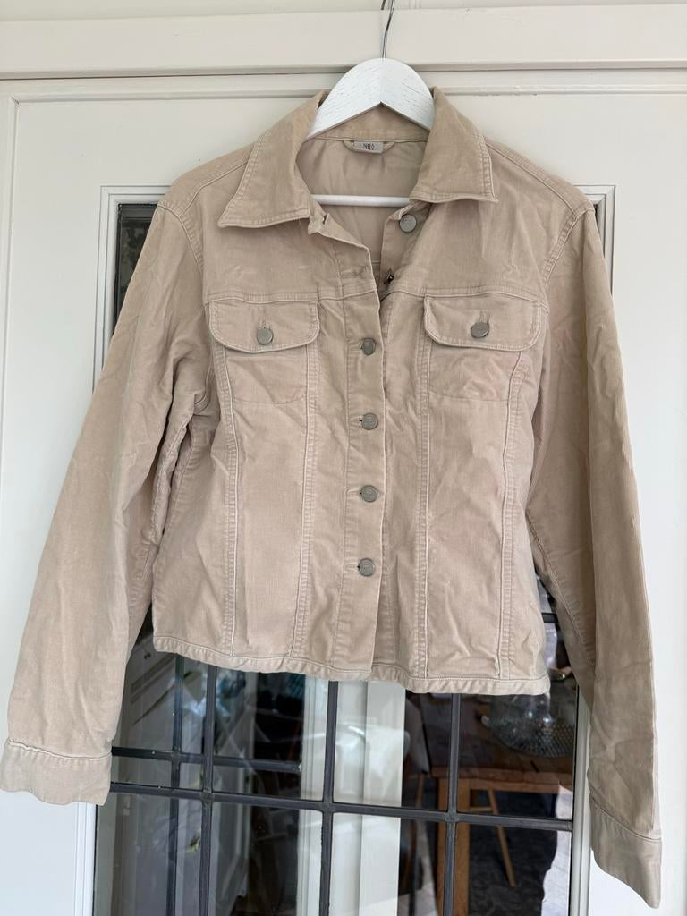 Noa Noa Beige Rib Jasje - Maat XL, Ophalen of Verzenden, Gedragen, Maat 46/48 (XL) of groter, Beige