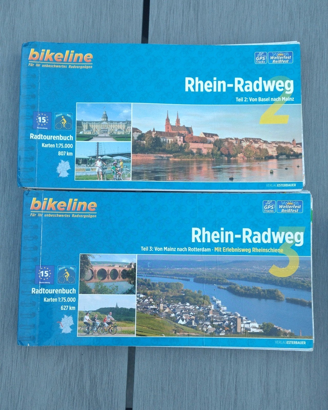 Bikeline fietsgids - Rhein-Radweg, Boeken, Europa, Ophalen of Verzenden, Reisgids of -boek, Gelezen