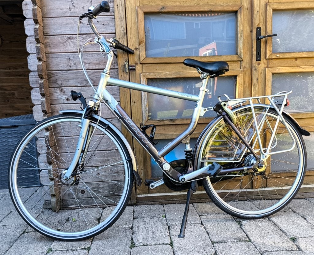 Giant Canberra herenfiets, Alu frame 53cm, 8 versnel., 53 tot 57 cm, Ophalen, Gebruikt, Giant