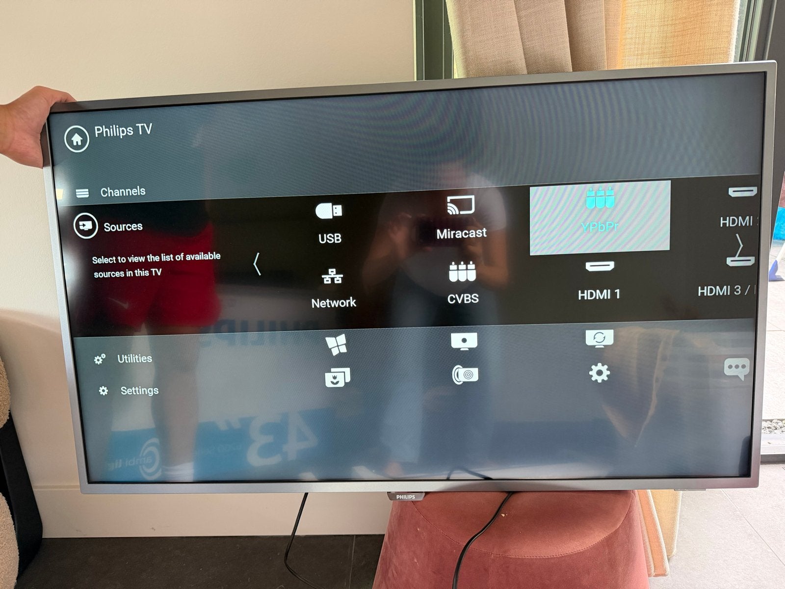 Philips 6200 Series 43 inch 4K Smart TV met Ambilight, Ophalen, Philips, LED, 50 Hz