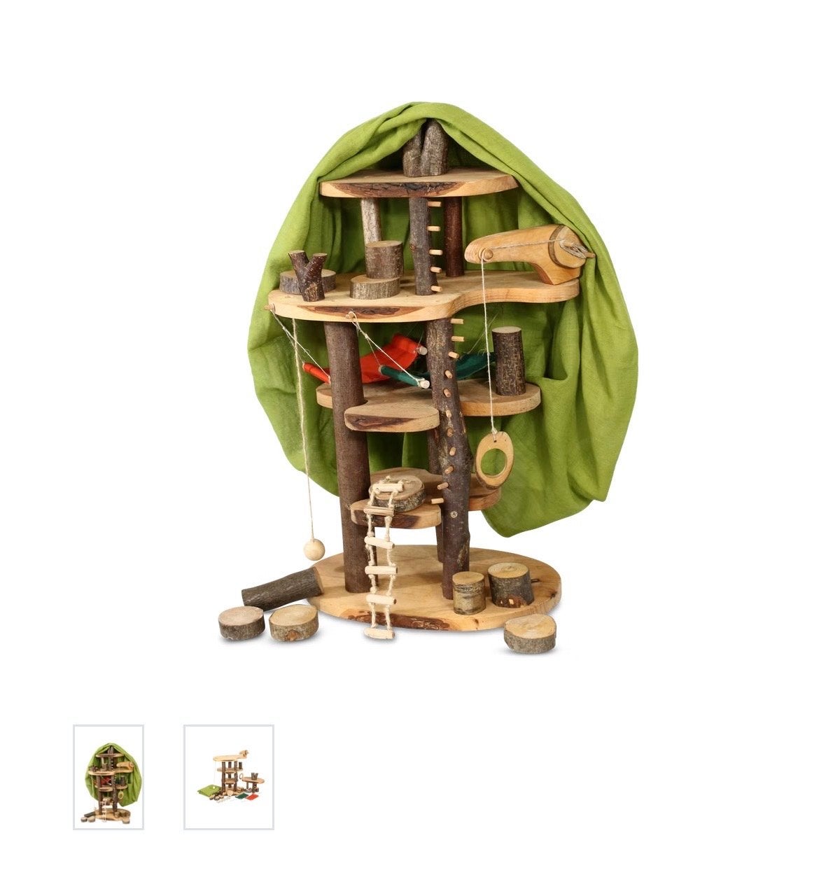 Waldorf Boomhut Speelset - Natuurlijk Houten Speelgoed, Ophalen of Verzenden, Gebruikt, Jongen of Meisje