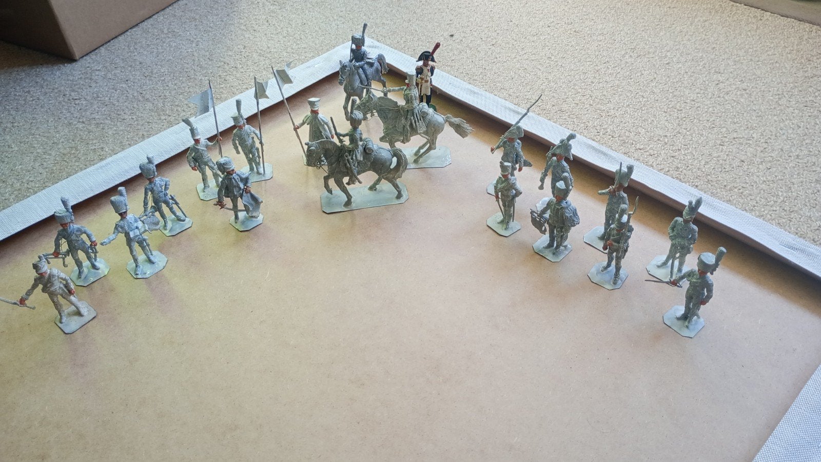 Tinnen soldaten, Hobby en Vrije tijd, Ophalen of Verzenden, Zo goed als nieuw, 1:50 of kleiner, Figuur of Figuren