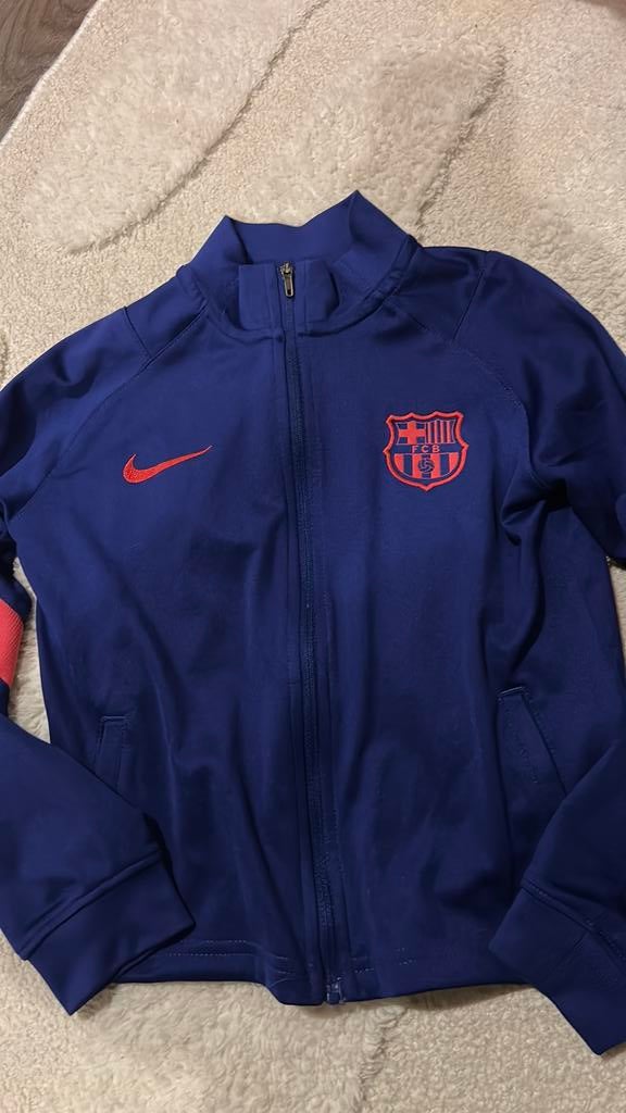 Nike FC Barcelona trainingsjack, Ophalen of Verzenden, Zo goed als nieuw, Jongen of Meisje