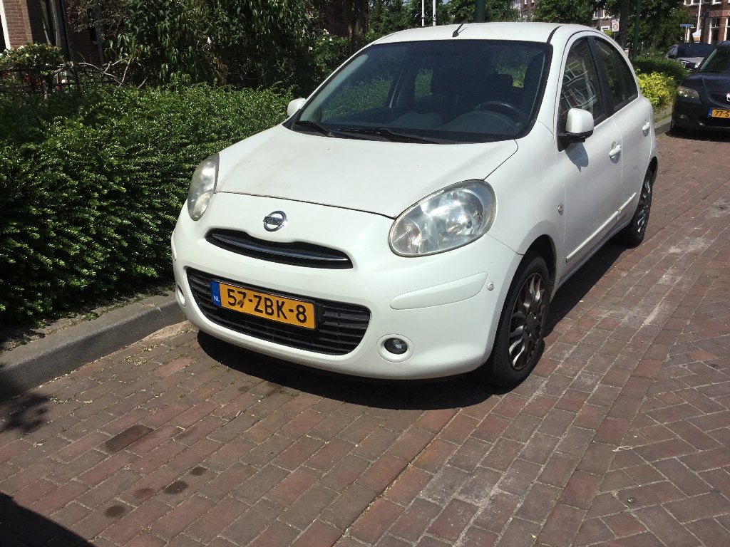 Nissan Micra 1.2 72KW 5DR 2012 Wit, Auto's, Nissan, Particulier, Micra, Airbags, Benzine, A, Hatchback, Handgeschakeld, Origineel Nederlands