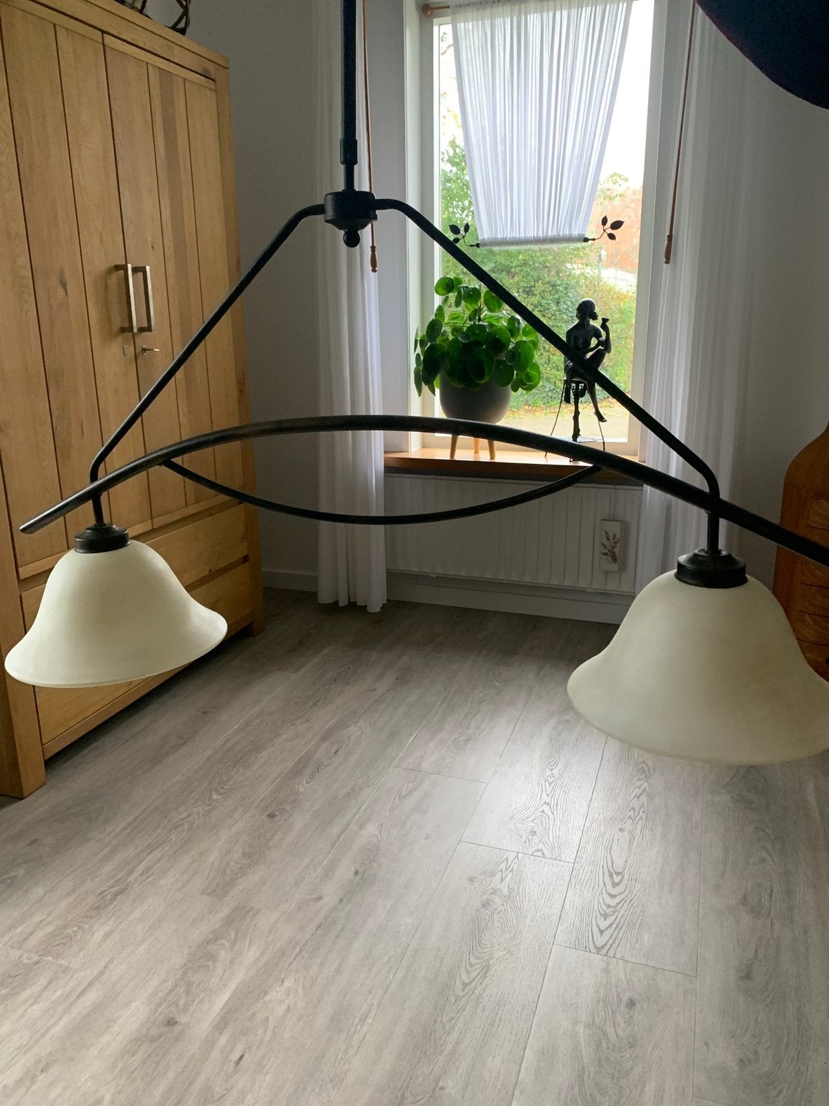 Hanglamp en tafellampje, Ophalen of Verzenden, Zo goed als nieuw