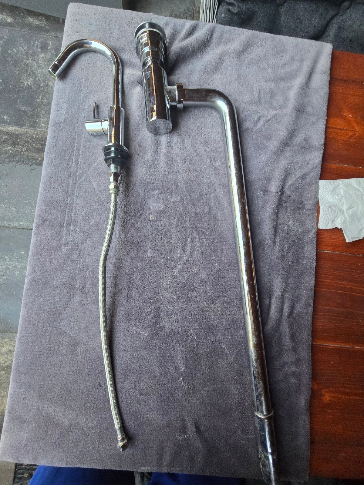Chrome fontein, sifon & plug, Ophalen, Zo goed als nieuw, Chroom, Kraan