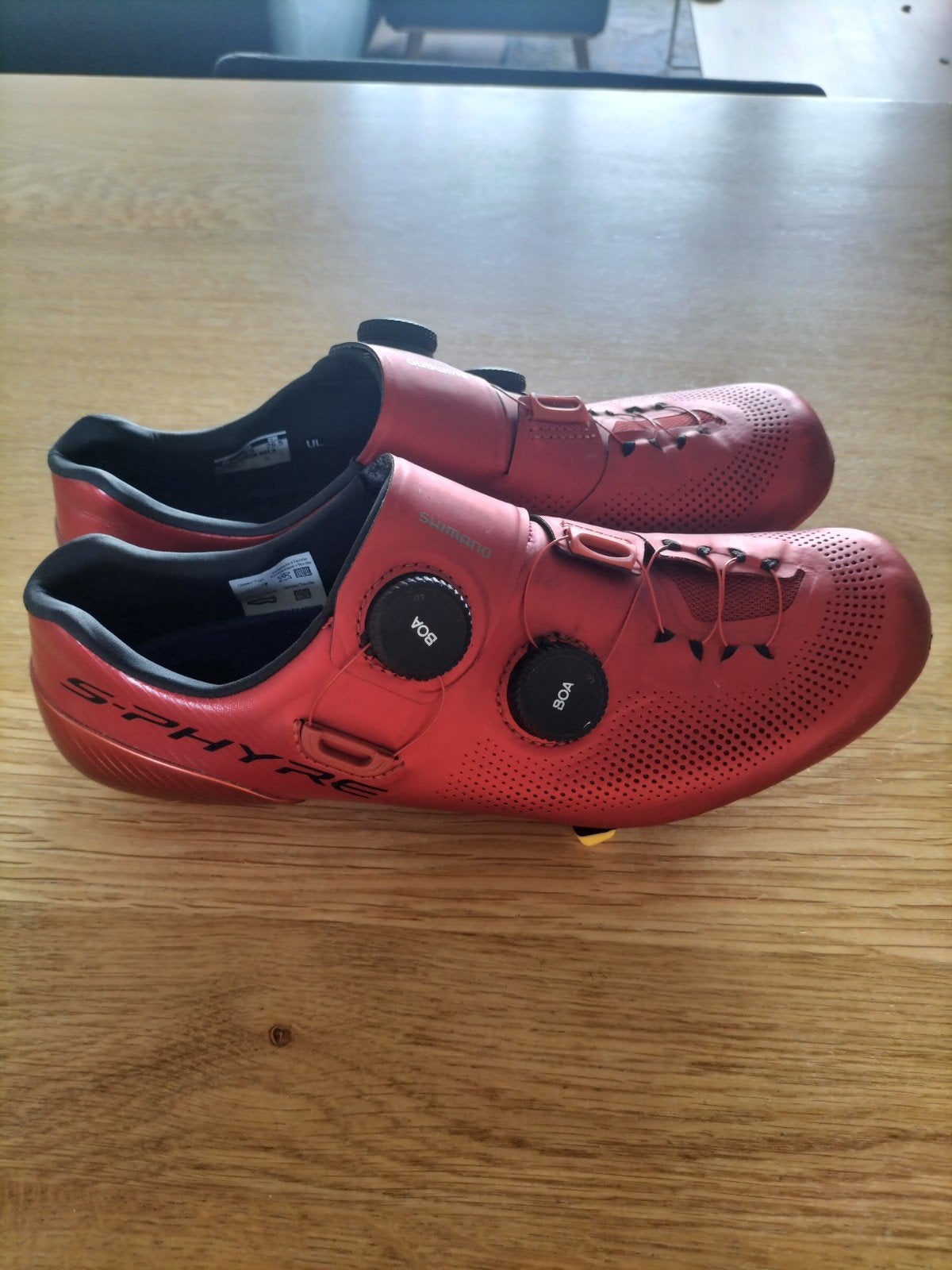 Shimano S-Phyre RC903 raceschoenen maat 42 rood, Gebruikt, Heren, Schoenen, Overige maten
