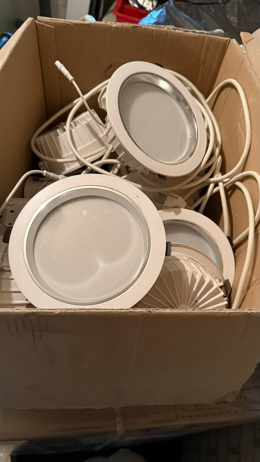 Inbouw LED spots - set van meerdere stuks, Metaal, Wit, Gebruikt, Ophalen of Verzenden