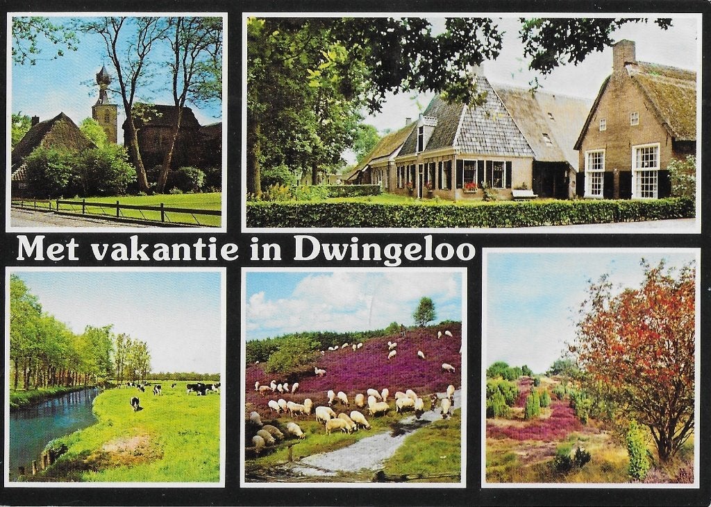 Dwingeloo gelopen ansichtkaart ( a71 ), Ophalen of Verzenden, 1980 tot heden, Gelopen