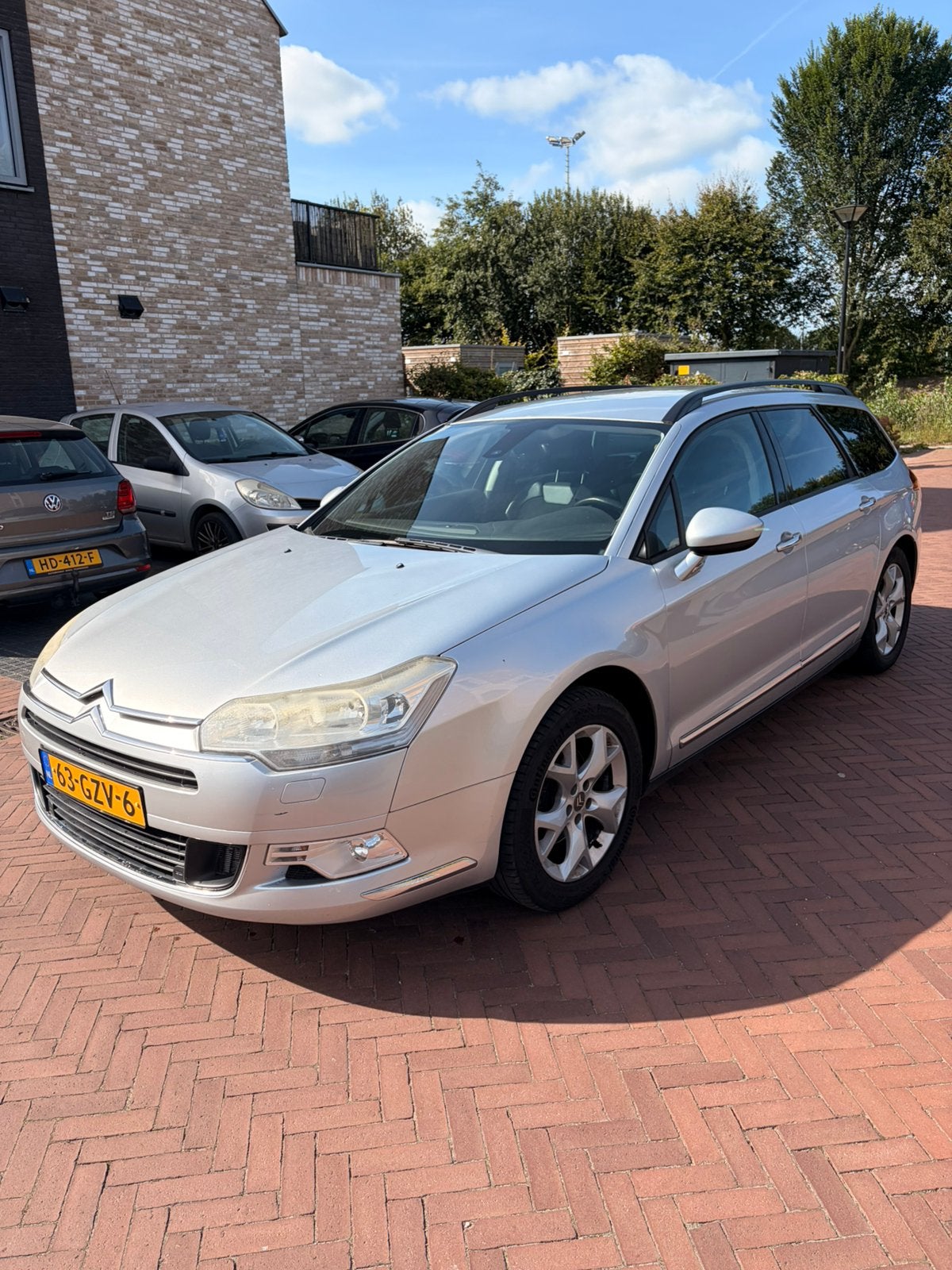 Citroën C5 2.0 16V Tourer 2008 Grijs, Auto's, Voorwielaandrijving, Zwart, 4 cilinders, 1553 kg