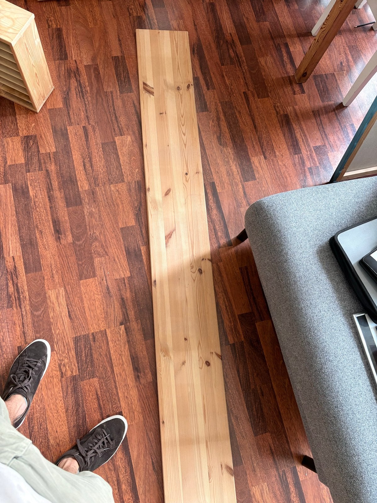 Houten plank - Grenen, Doe-het-zelf en Verbouw, Hout en Planken, Ophalen, Gebruikt, 25 tot 50 mm, Grenen