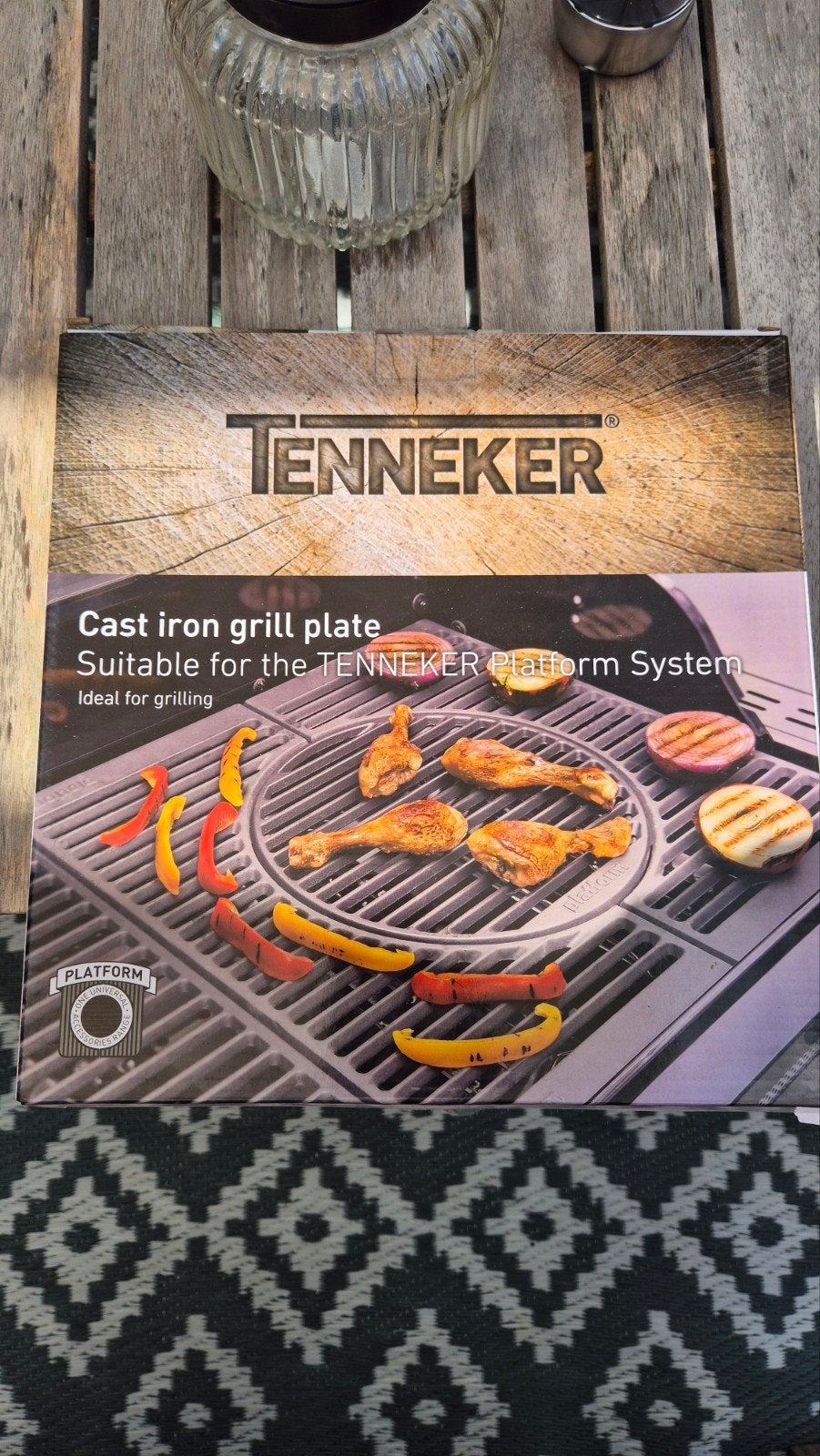 Tenneker Platform Inzetrooster gietijzer Ø 30 cm, Ophalen, Nieuw, Tenneker