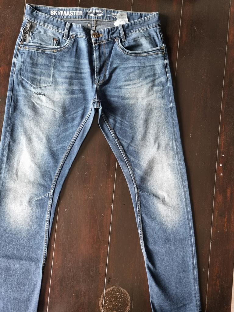ZGAN PME SKYMASTER REGULAR STRETCH TAPERED FIT SIZE 35/32!!, Blauw, Overige jeansmaten, Ophalen of Verzenden, Zo goed als nieuw