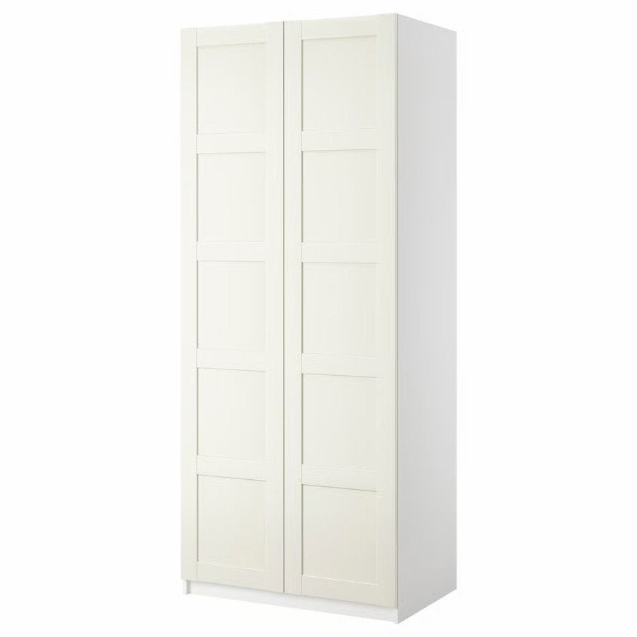 Pax/Bergsbo kledingkast met één deur 100x60x236 wit, Ophalen, 200 cm of meer, 50 tot 100 cm, Zo goed als nieuw