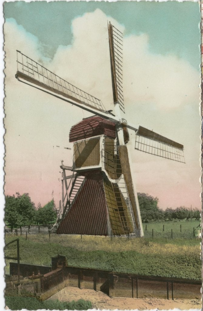 Utrecht- Zuilen  Wipwatermolen  1957, Verzenden, 1940 tot 1960, Gelopen, Utrecht