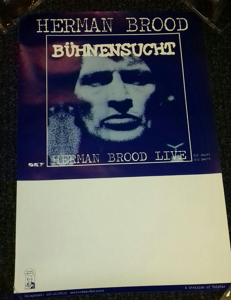 Herman Brood PROMO POSTER 1985 Buhnensucht ! Origineel !, Verzamelen, Herman Brood-Coach Agency, Verzenden, NvT, Poster, Artwork of Schilderij
